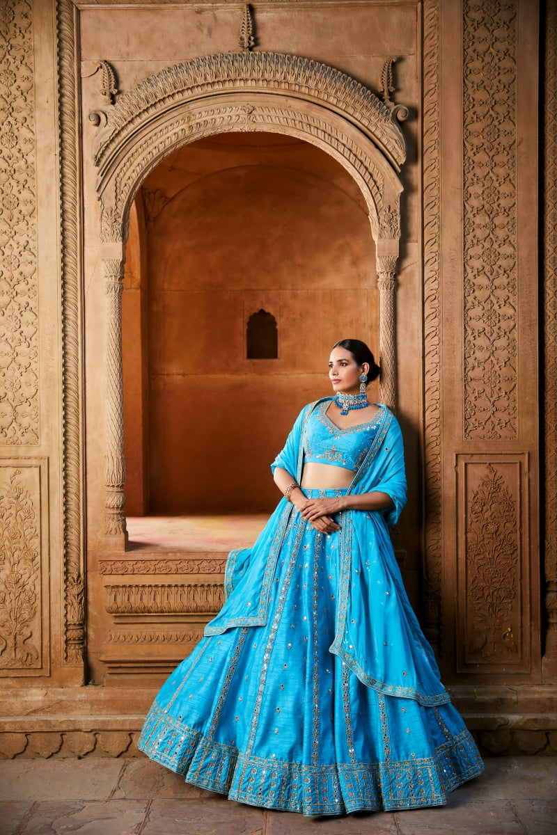 TURQUOISE AINAA LEHENGA