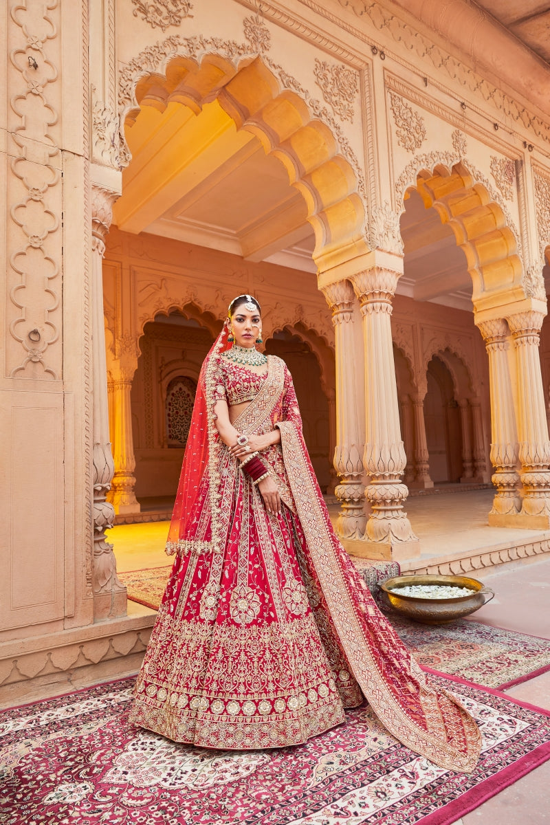 BULGARIAN ROSE MANDALA LEHENGA SET