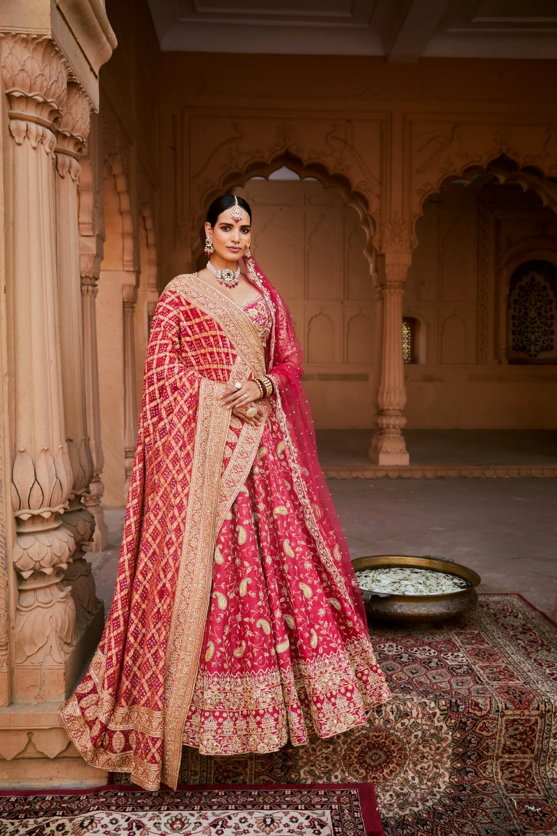 RUBY PAISLEY LEHENGA